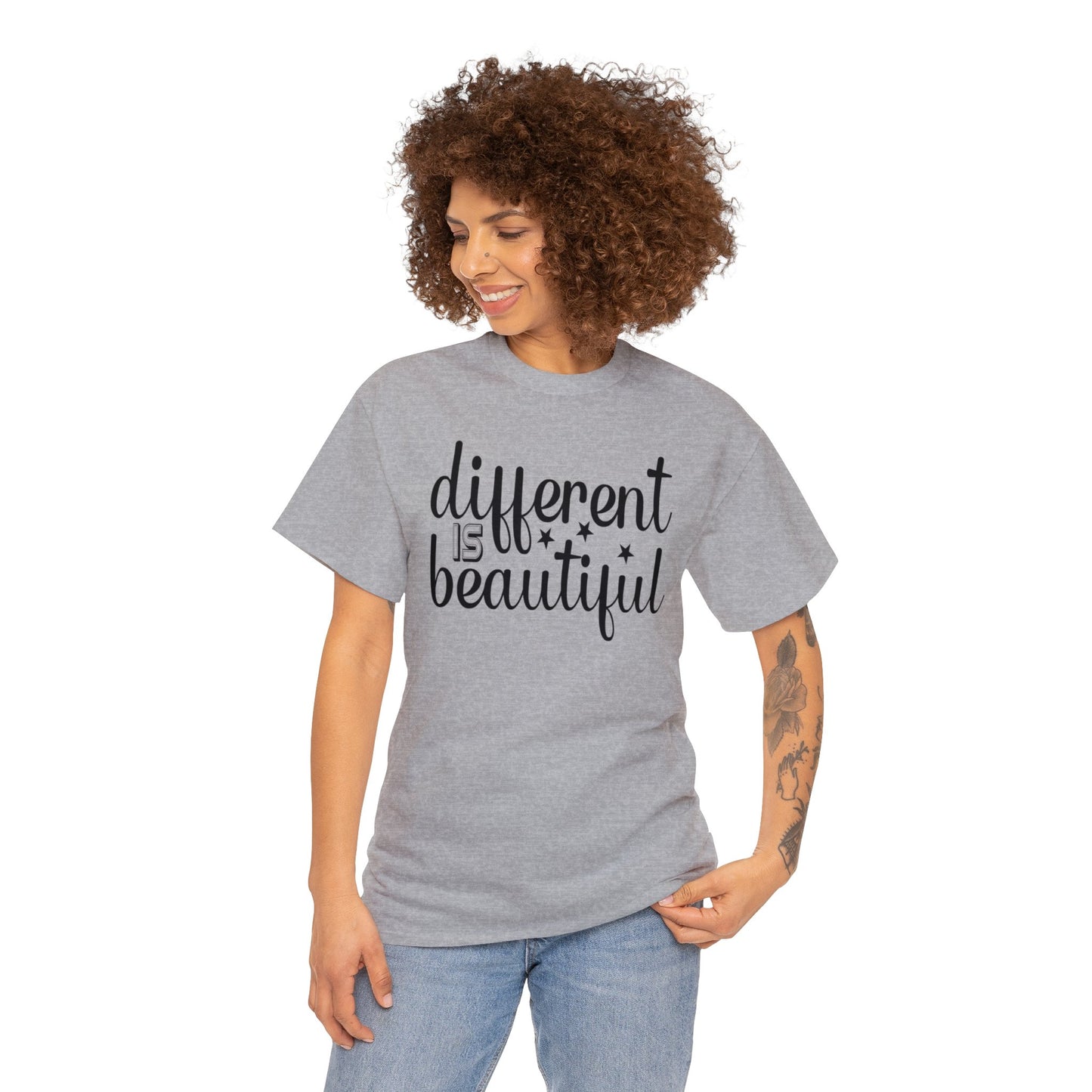 Different is Beautiful Unisex Heavy Cotton Tee