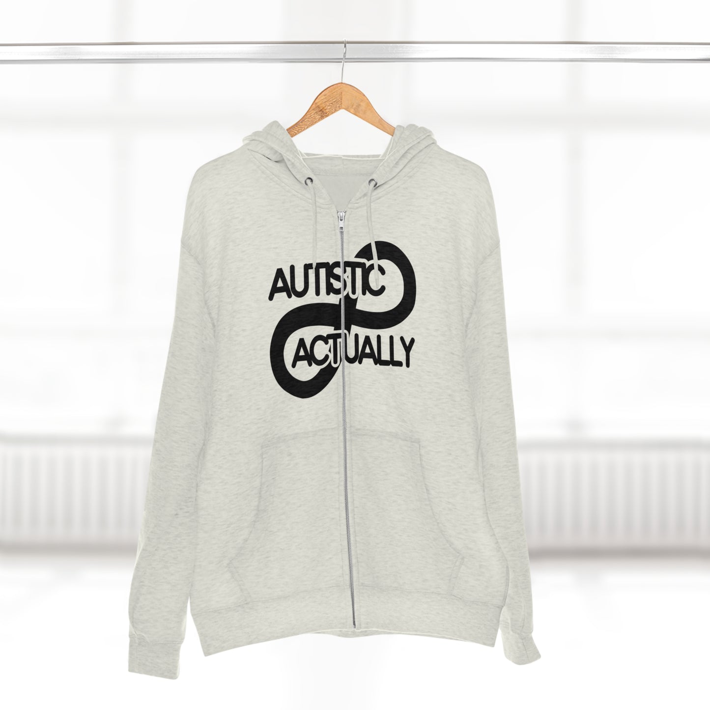 Actually Autistic Unisex Premium Full Zip Hoodie