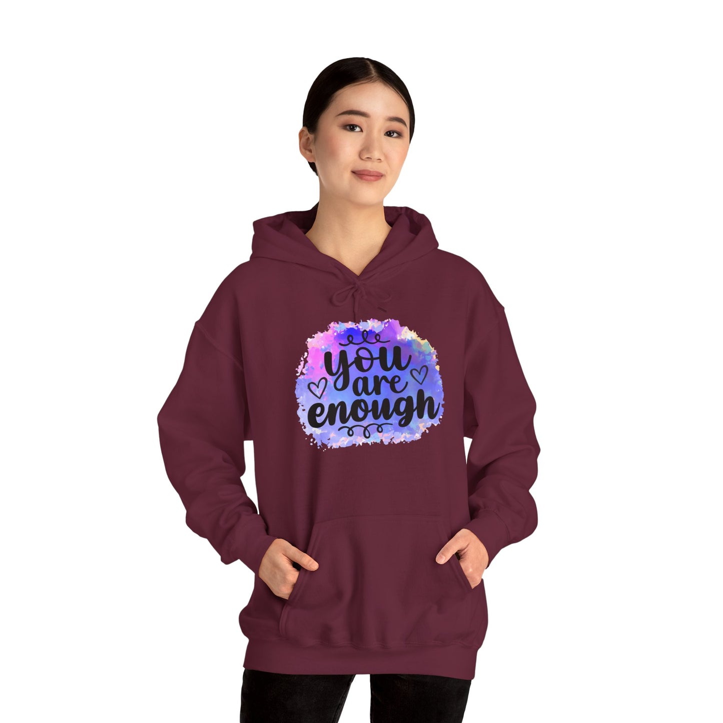 You are enough Unisex Heavy Blend™ Hooded Sweatshirt