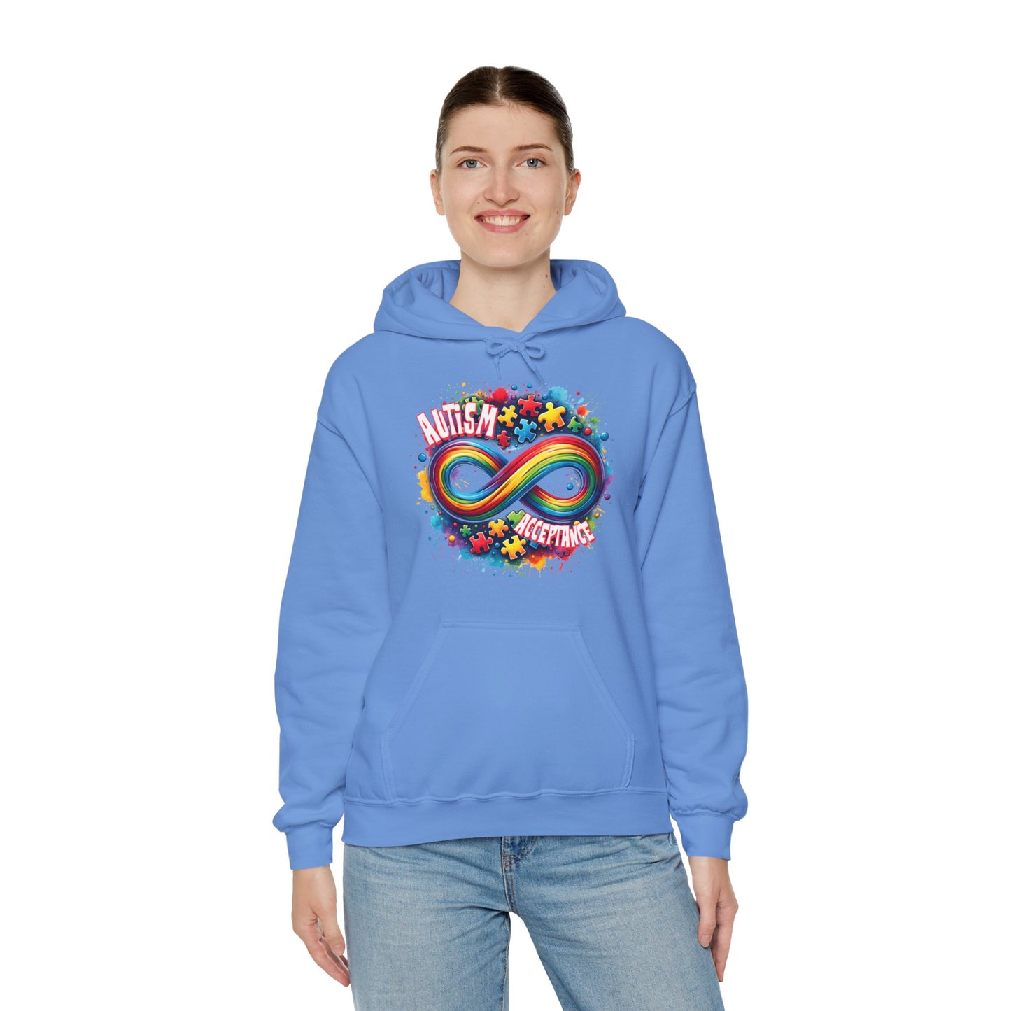 Autism Acceptance Unisex Heavy Blend™ Hooded Sweatshirt