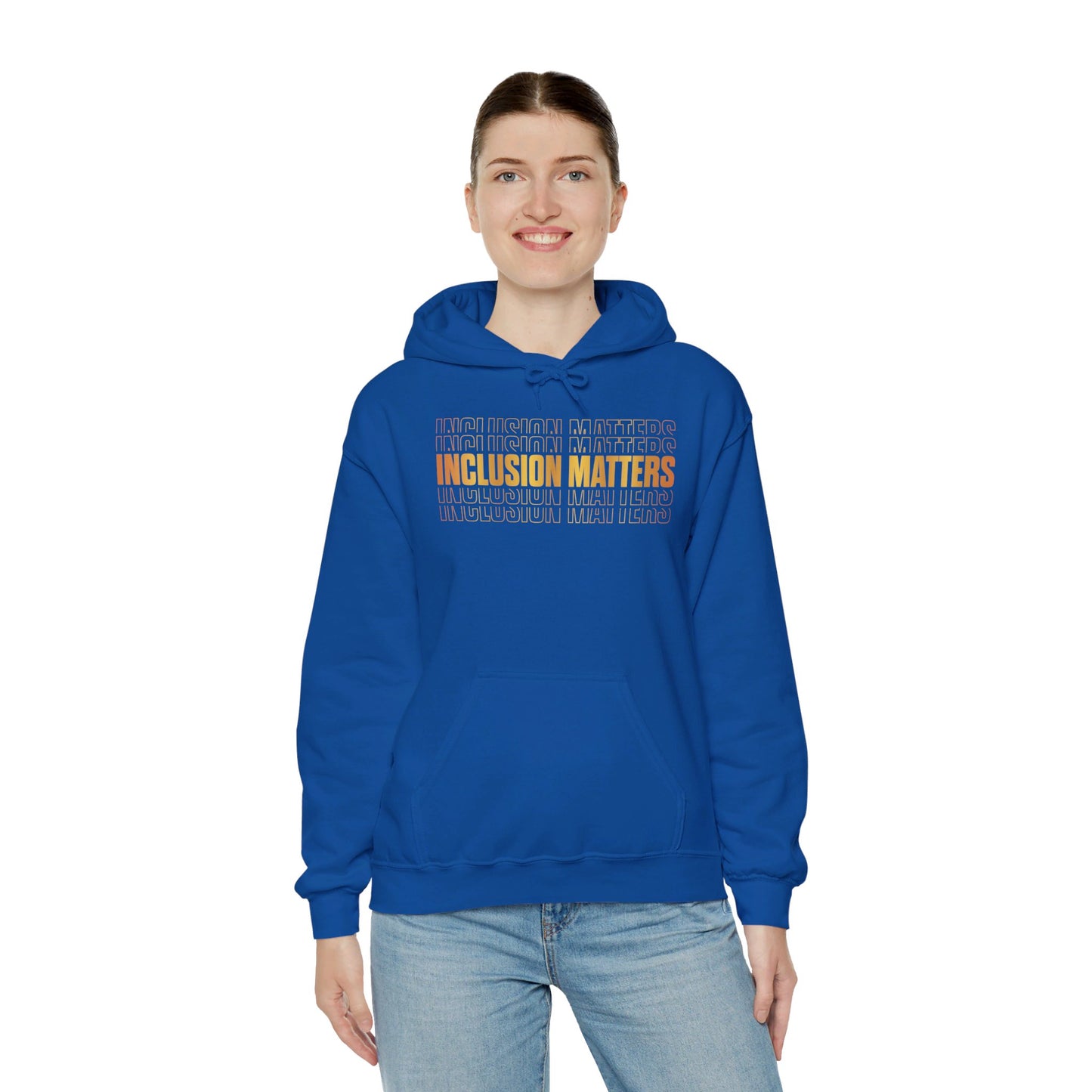 Inclusion Matters Gold Unisex Heavy Blend™ Hooded Sweatshirt