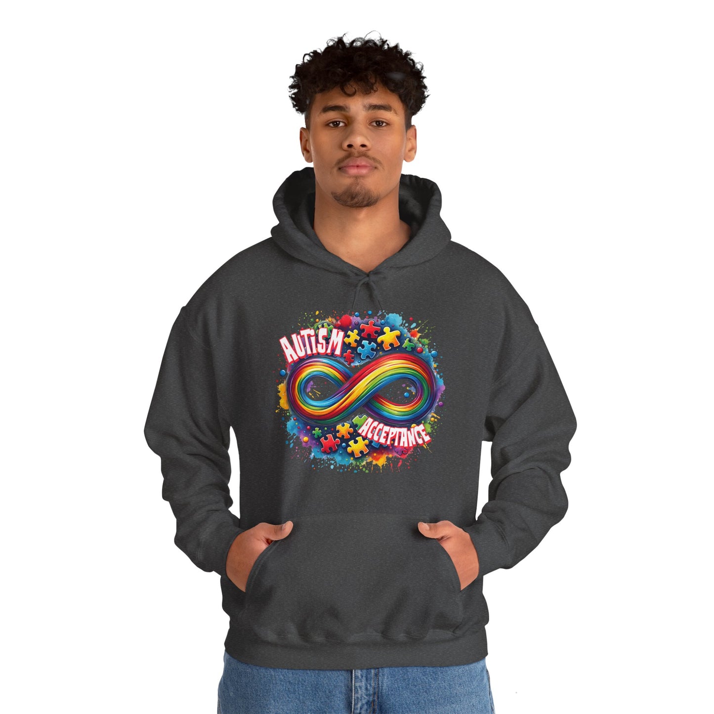 Autism Acceptance Unisex Heavy Blend™ Hooded Sweatshirt