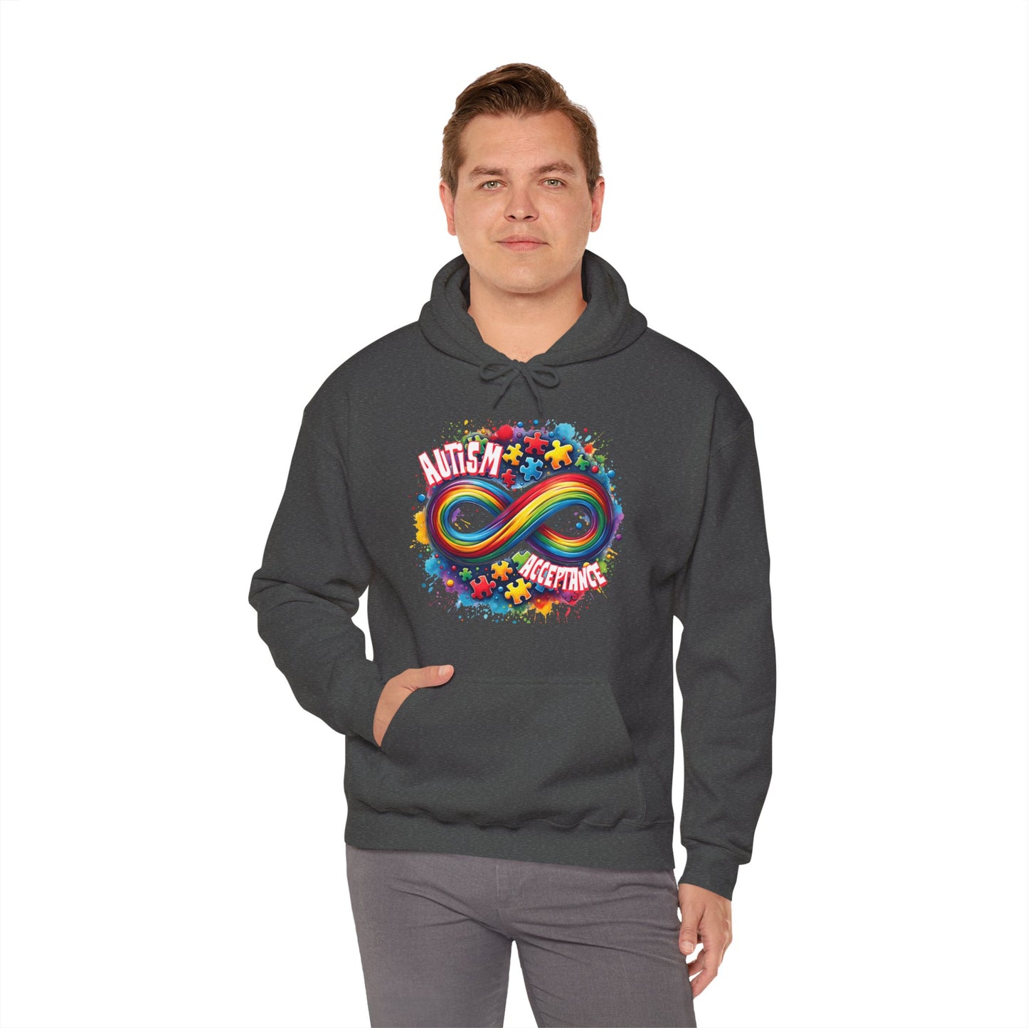 Autism Acceptance Unisex Heavy Blend™ Hooded Sweatshirt