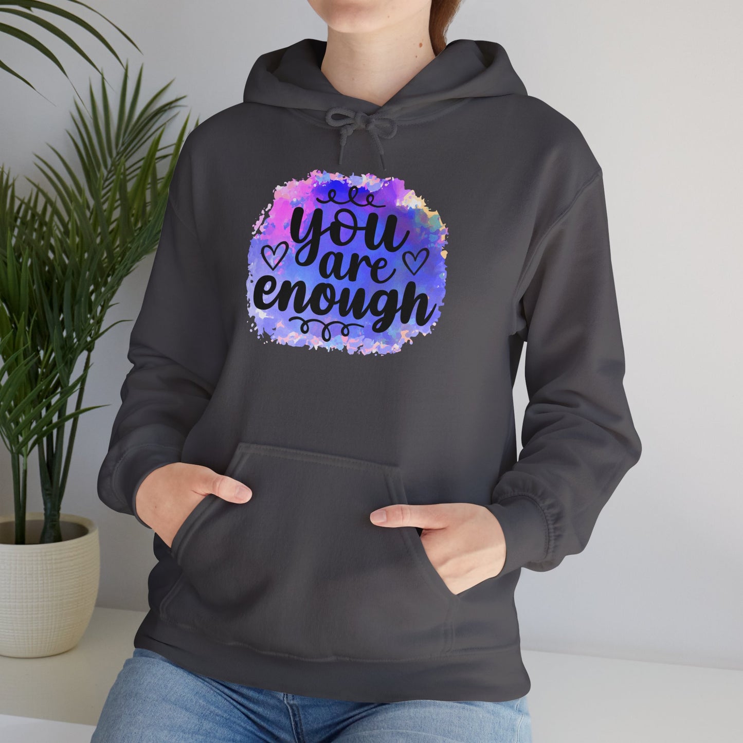 You are enough Unisex Heavy Blend™ Hooded Sweatshirt