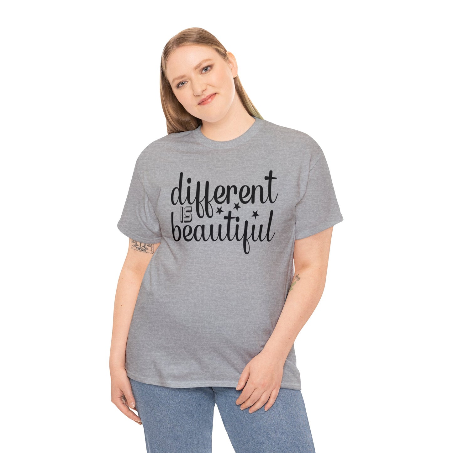 Different is Beautiful Unisex Heavy Cotton Tee