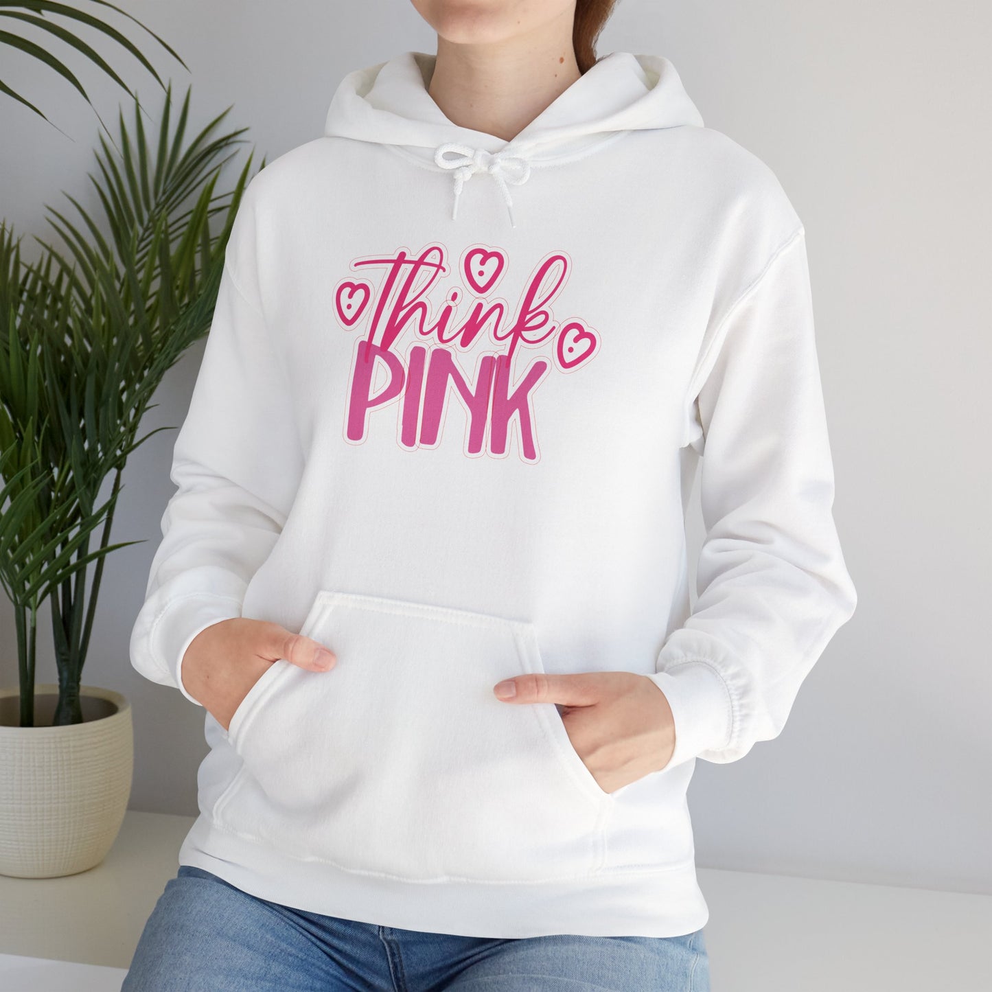 Think Pink Unisex Heavy Blend™ Hooded Sweatshirt