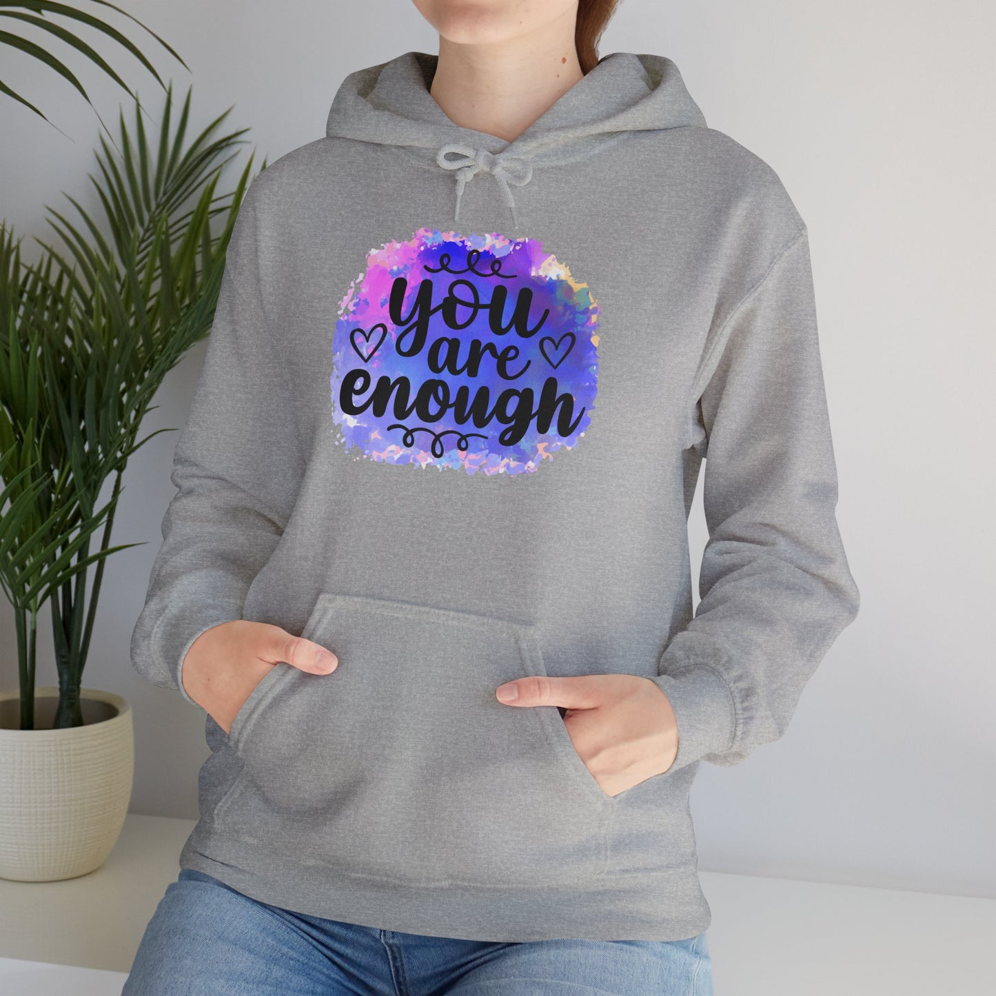 You are enough Unisex Heavy Blend™ Hooded Sweatshirt