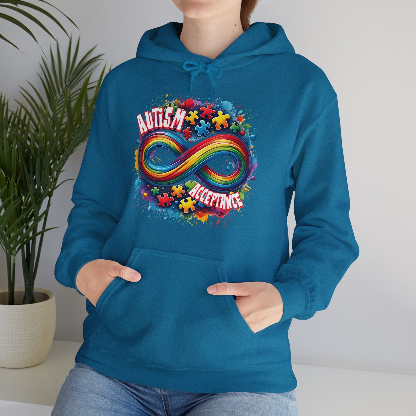 Autism Acceptance Unisex Heavy Blend™ Hooded Sweatshirt