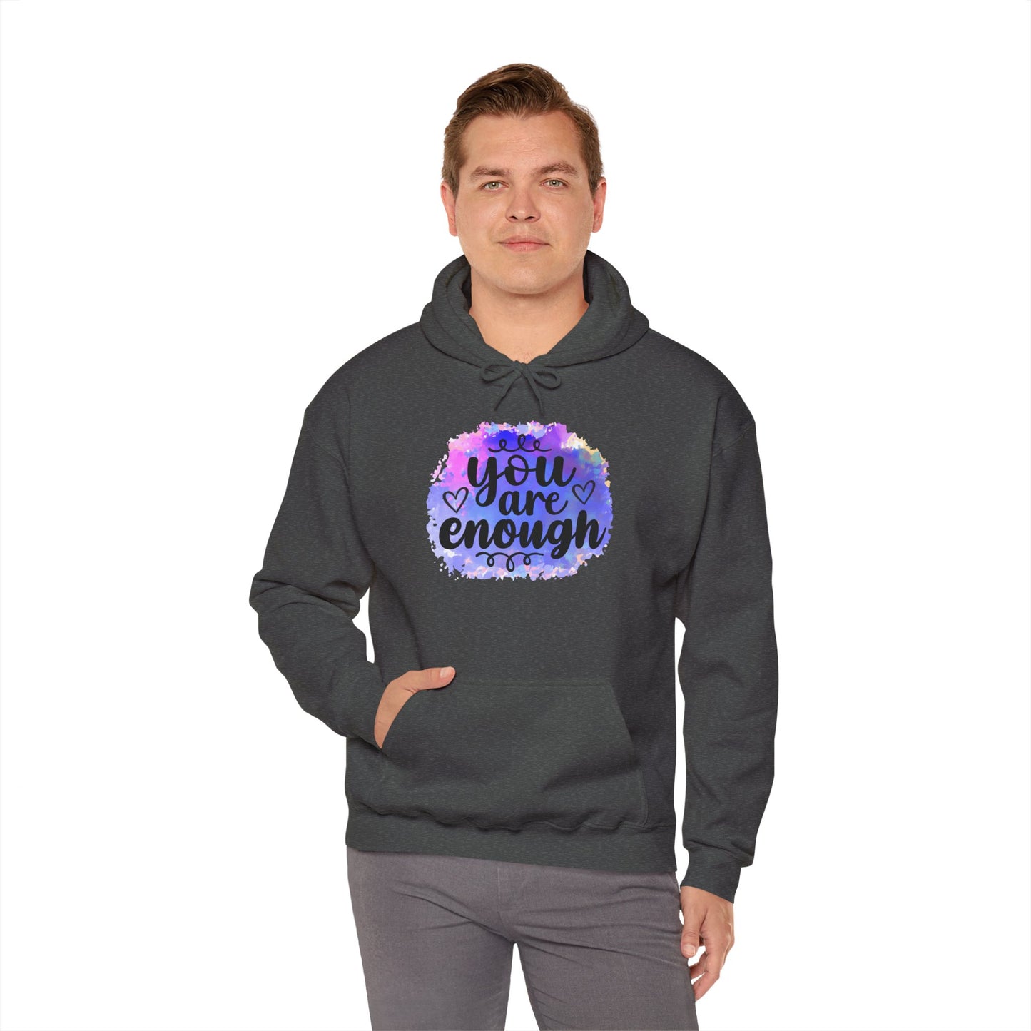 You are enough Unisex Heavy Blend™ Hooded Sweatshirt