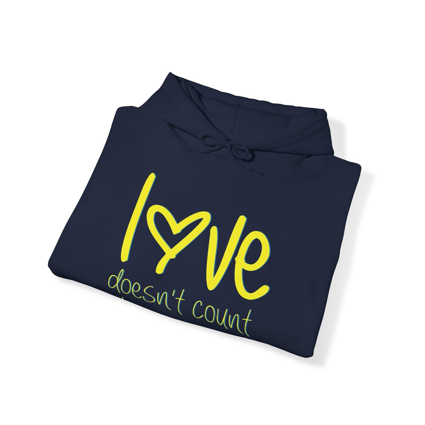 Love doesn't count chromosomes Unisex Heavy Blend™ Hooded Sweatshirt