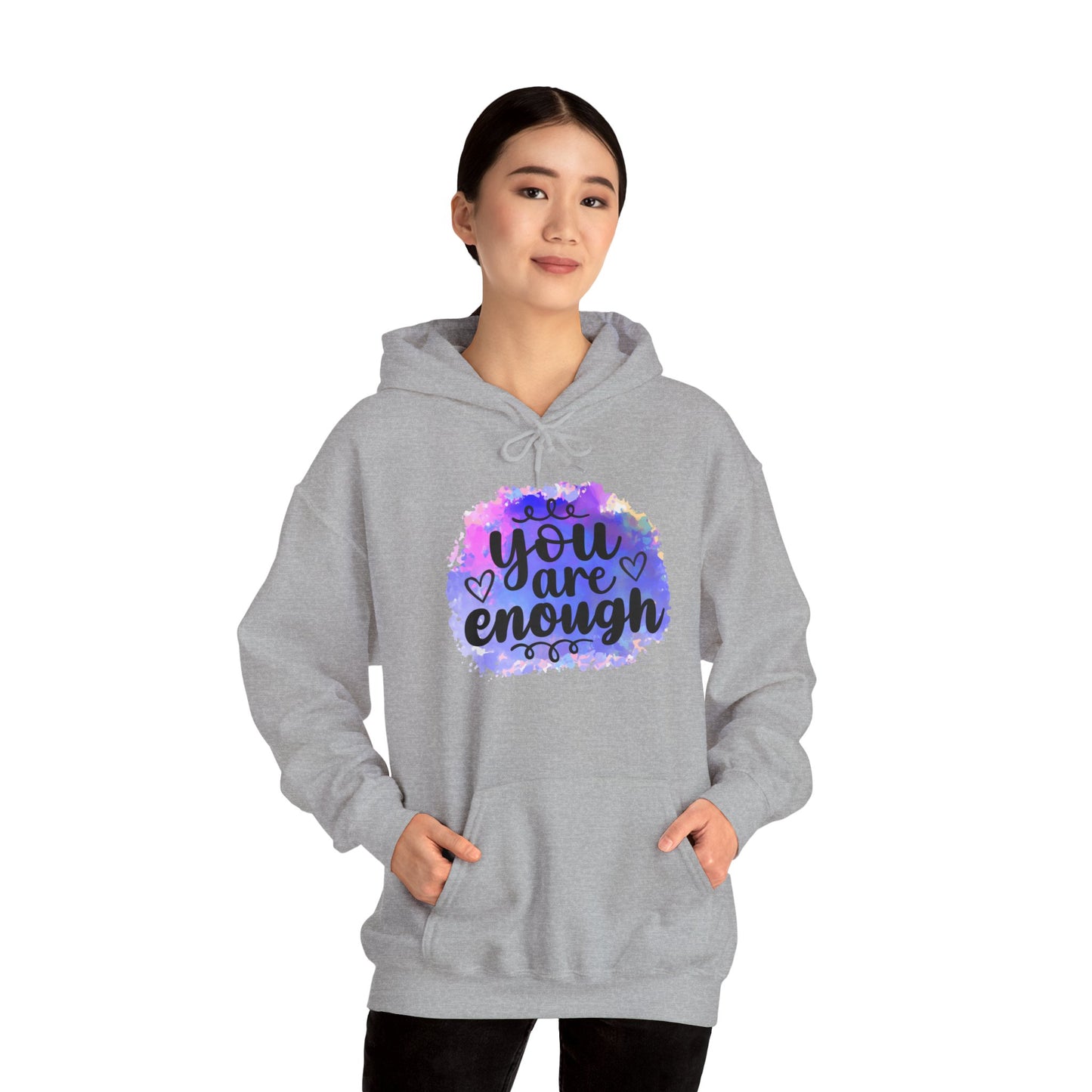 You are enough Unisex Heavy Blend™ Hooded Sweatshirt