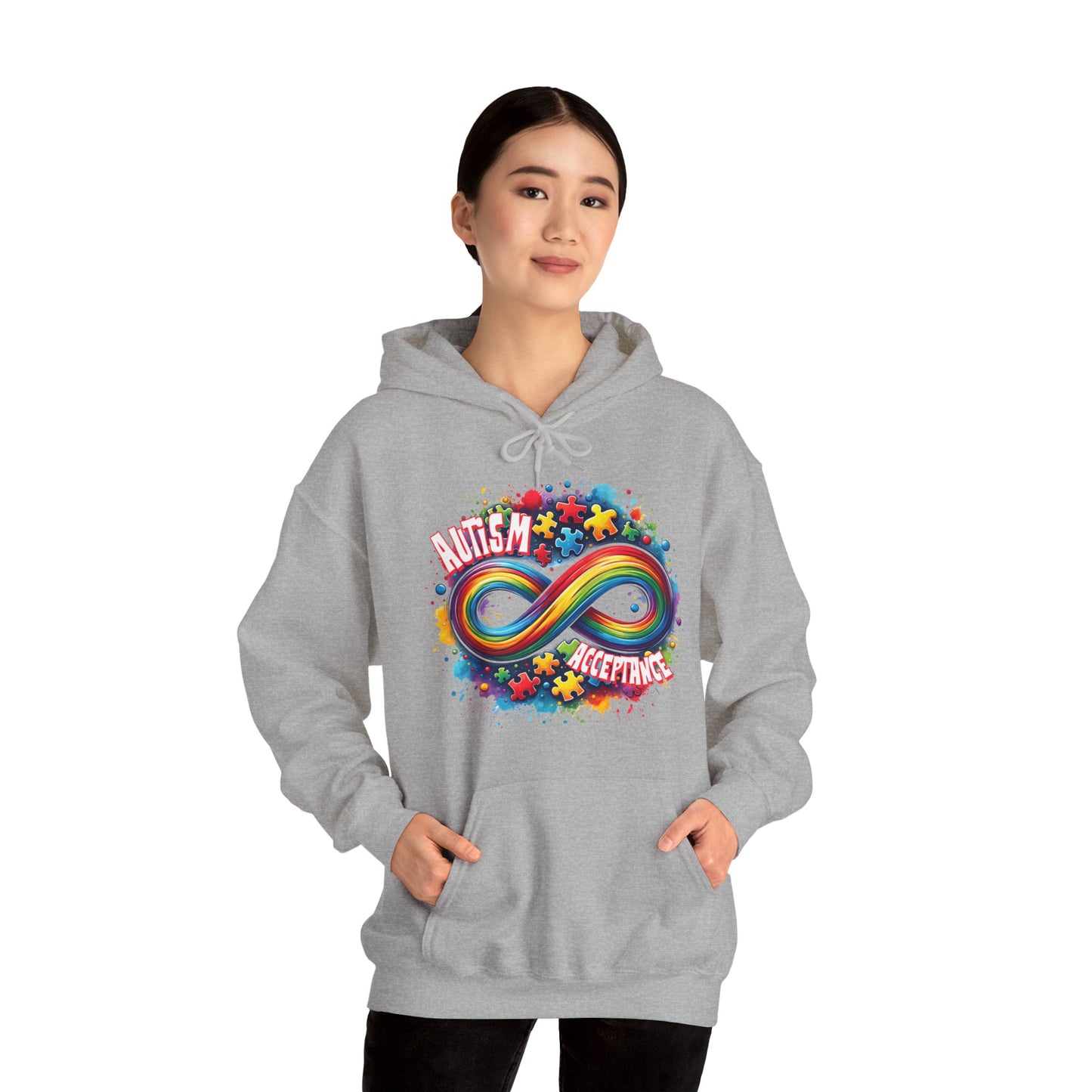 Autism Acceptance Unisex Heavy Blend™ Hooded Sweatshirt