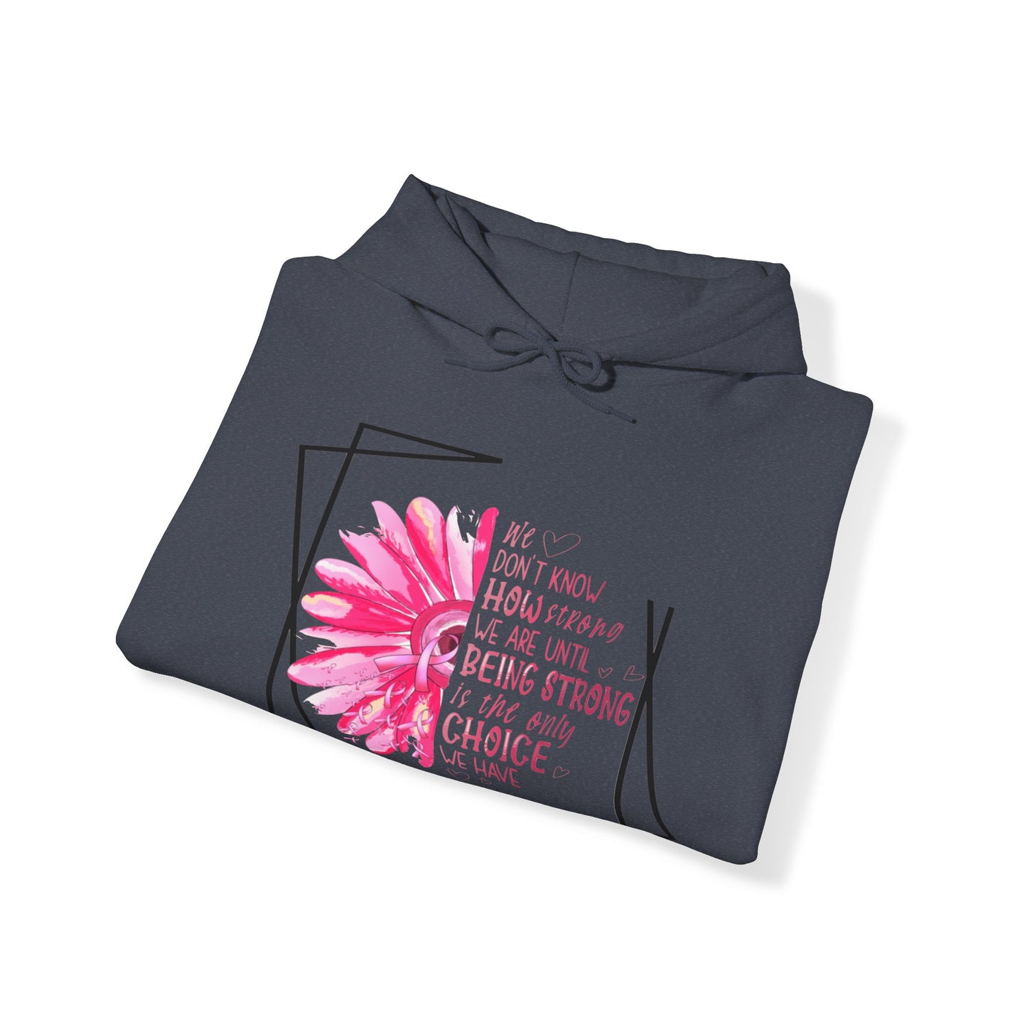 Breast Cancer How Strong We Are Unisex Heavy Blend™ Hooded Sweatshirt