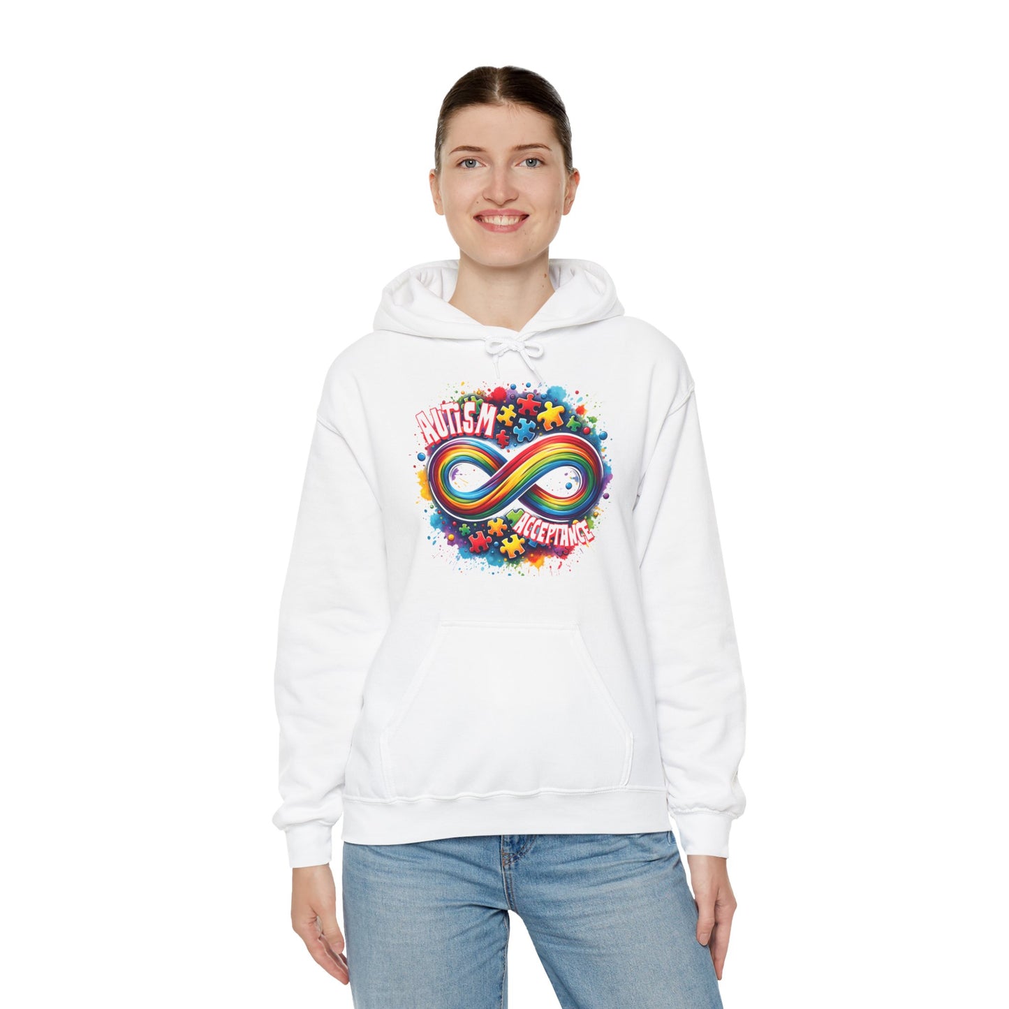 Autism Acceptance Unisex Heavy Blend™ Hooded Sweatshirt