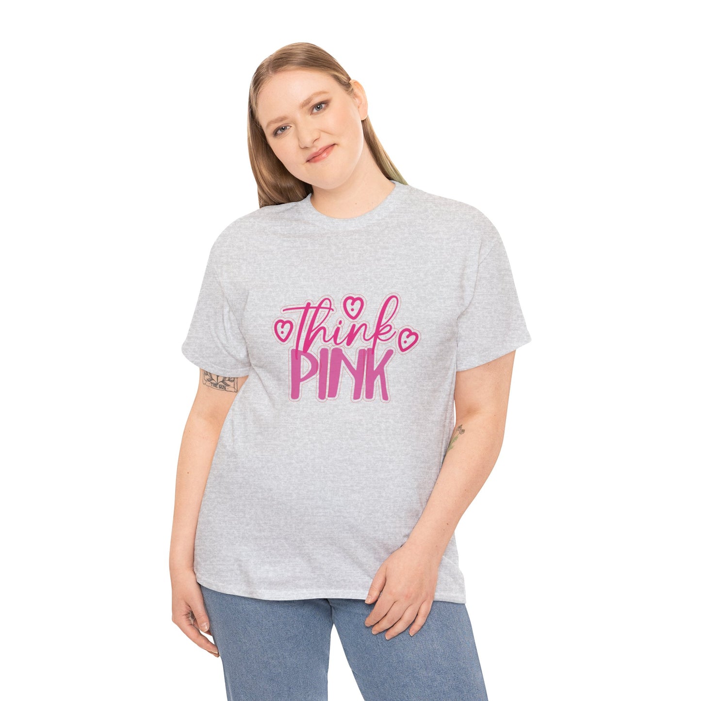 Think Pink Unisex Heavy Cotton Tee