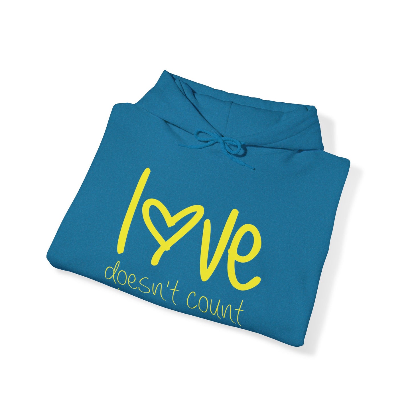 Love doesn't count chromosomes Unisex Heavy Blend™ Hooded Sweatshirt