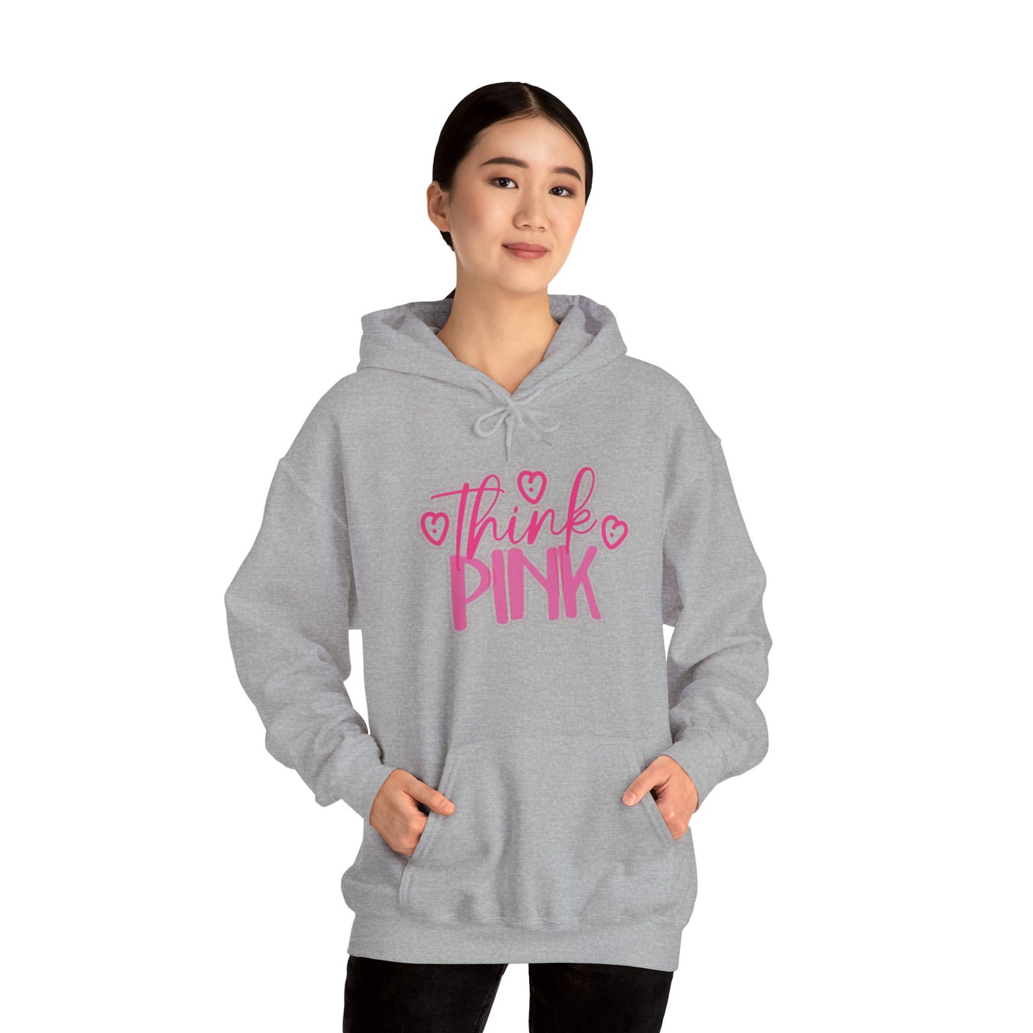 Think Pink Unisex Heavy Blend™ Hooded Sweatshirt