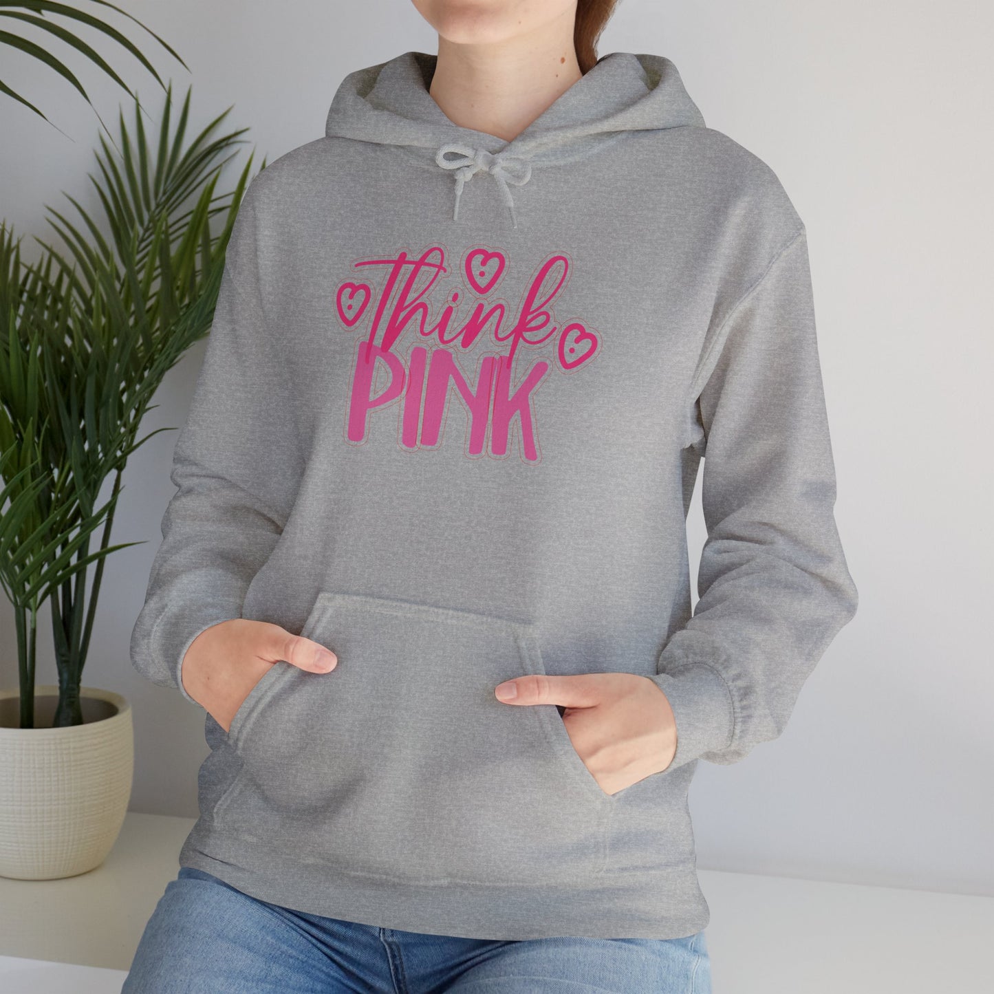 Think Pink Unisex Heavy Blend™ Hooded Sweatshirt