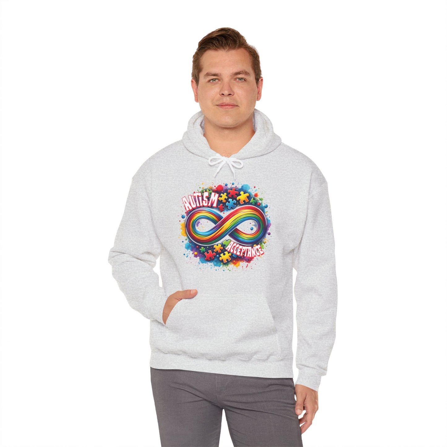 Autism Acceptance Unisex Heavy Blend™ Hooded Sweatshirt