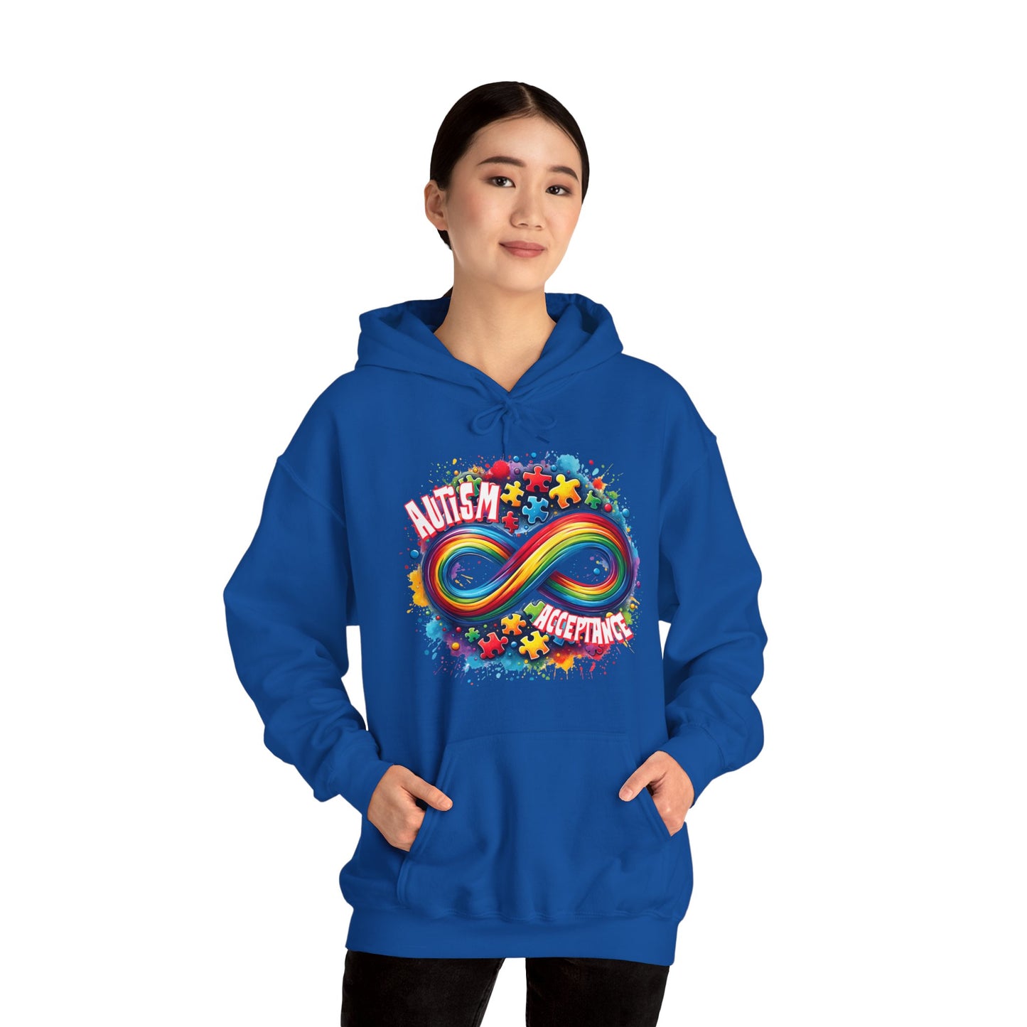 Autism Acceptance Unisex Heavy Blend™ Hooded Sweatshirt