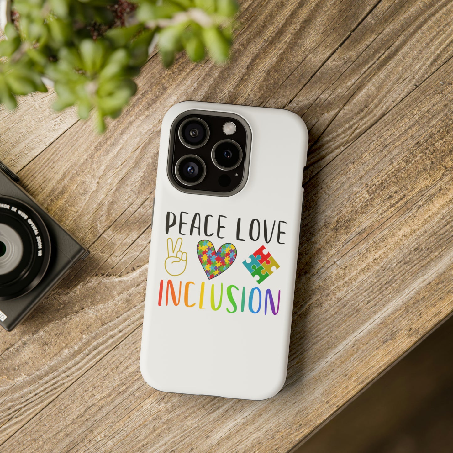 Autism Peace Love Inclusion MagSafe Tough Cases