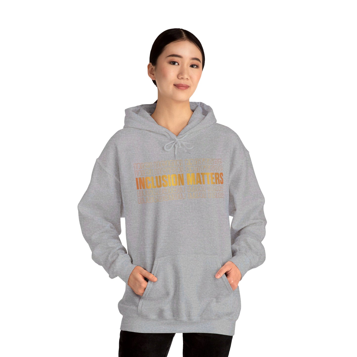 Inclusion Matters Gold Unisex Heavy Blend™ Hooded Sweatshirt