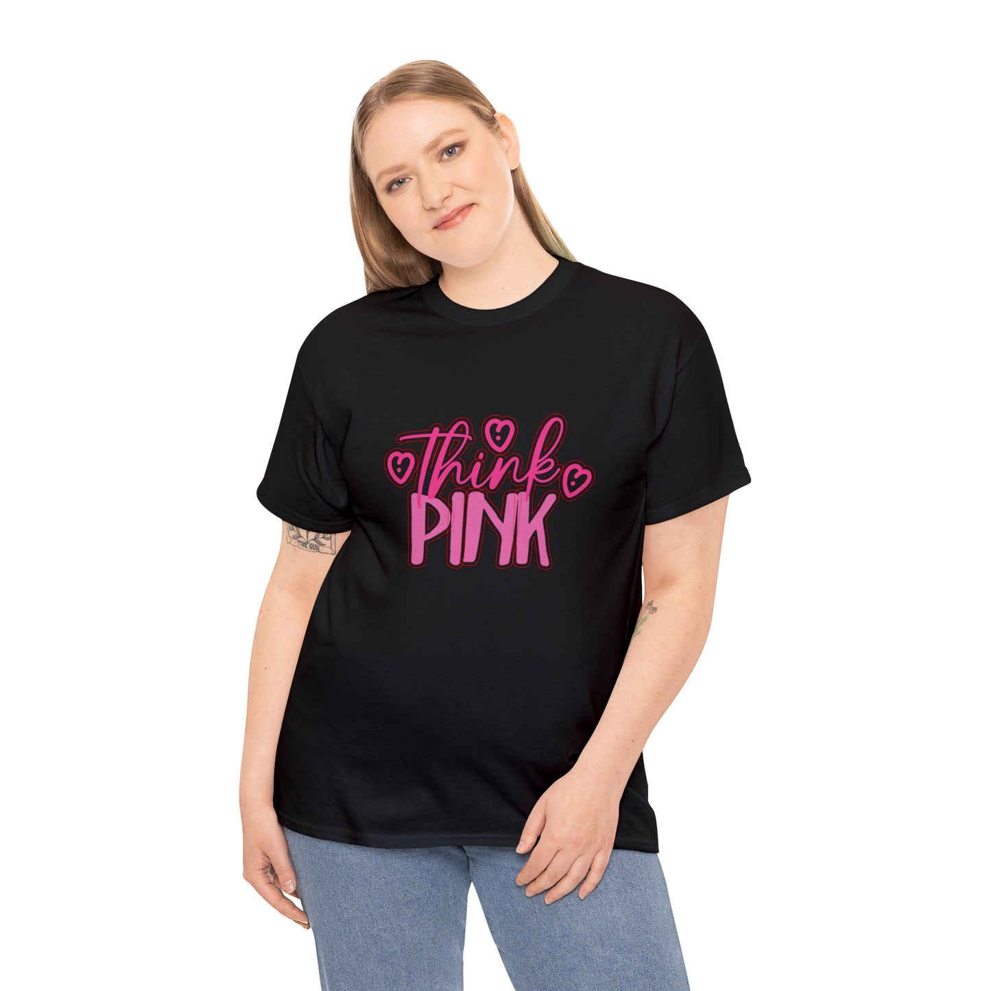 Think Pink Unisex Heavy Cotton Tee