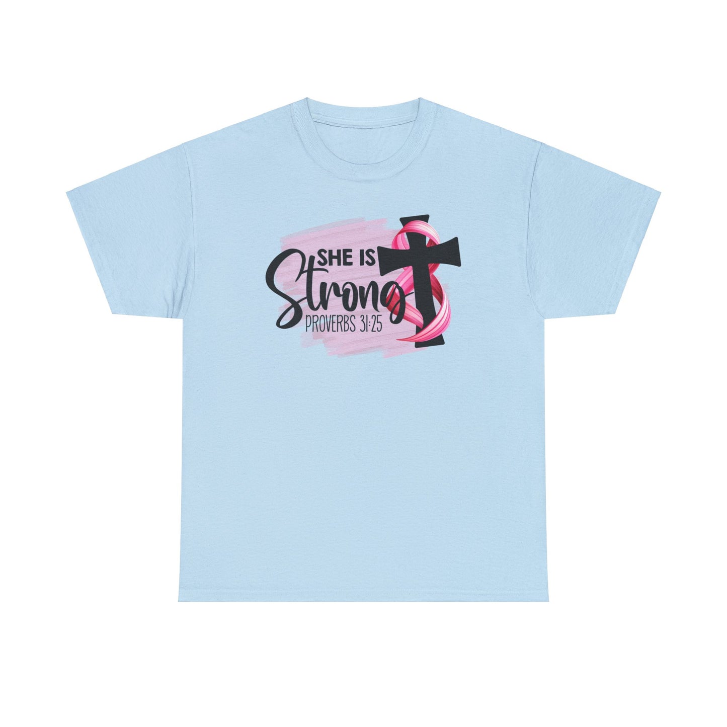 She is strong Survivor Unisex Heavy Cotton Tee