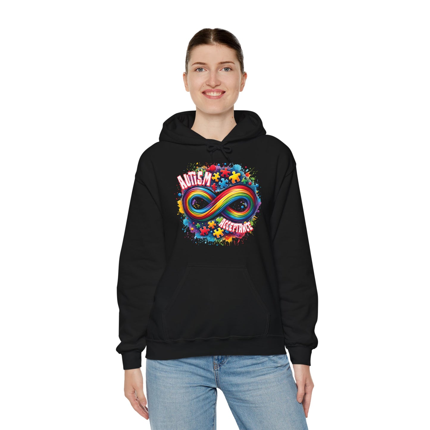 Autism Acceptance Unisex Heavy Blend™ Hooded Sweatshirt