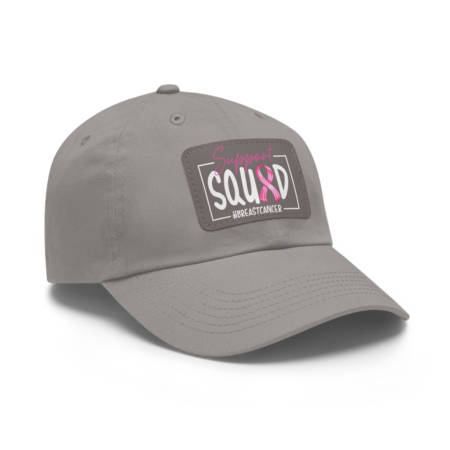 Support Squad Dad Hat with Leather Patch (Rectangle)