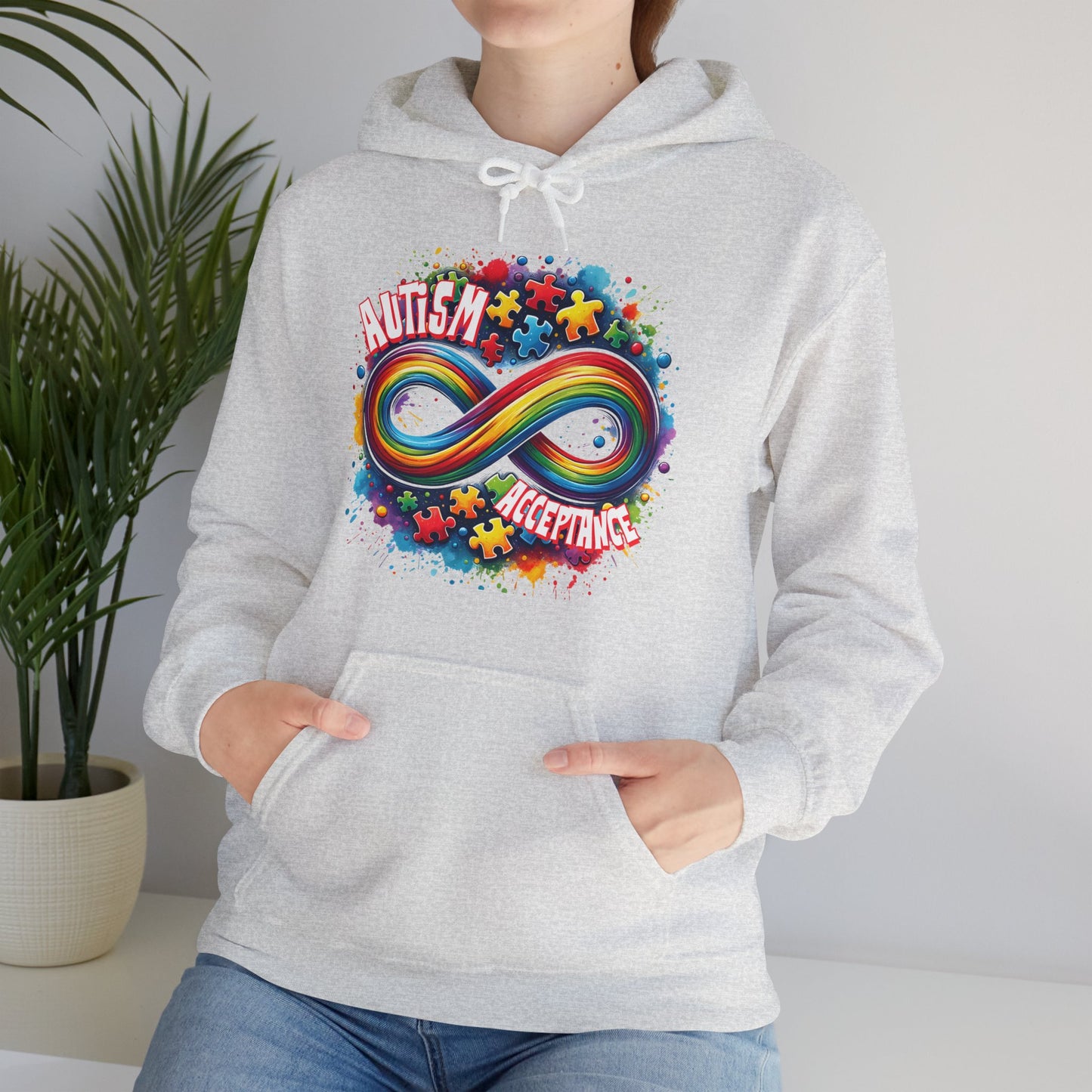 Autism Acceptance Unisex Heavy Blend™ Hooded Sweatshirt